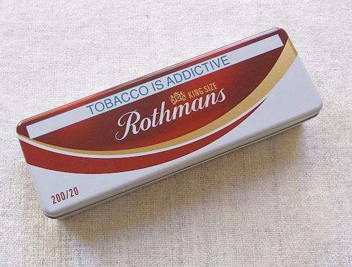 A COOL TIN ADVERTISING ROTHMANS KING SIZE CIGARETTES - MULTIPLE USES