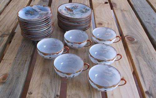 AN EXTRAORDINARY LOT OF SIGNED JAPANESE SERVING WARE ....HAND PAINTED....28 PIECES !!!! WOW !!!!