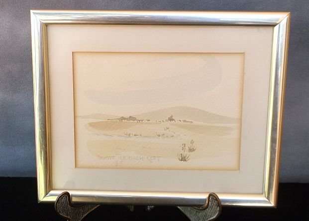 An original watercolor by South African artist Renette Treunich - Keet ....dated 1985