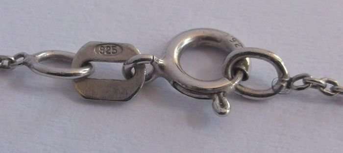 WOW !! WOW !! WOW !! STERLING SILVER RING ...NECKLACE...PENDANT...SET WITH FACETED STONES