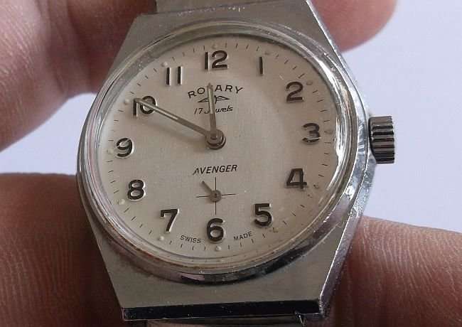 AWESOME FIND !!!! RARE VINTAGE MENS ROTARY AVENGER - WIND UP