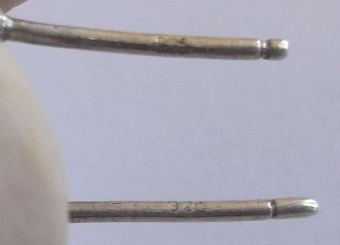 TWO PAIRS OF EARRINGS AND A BELLY RING - MABE AND SEED PEARLS ...MUST SEE
