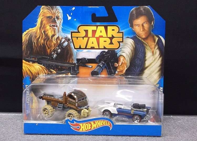 SO WICKED !! QUALITY !!! HOTWHEELS ""STAR WARS"" CHARACTER VEHICLES SET...CHEWBACCA & HAN SOLO ..WOW