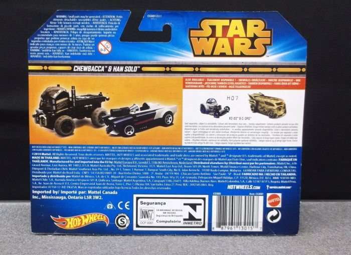 SO WICKED !! QUALITY !!! HOTWHEELS ""STAR WARS"" CHARACTER VEHICLES SET...CHEWBACCA & HAN SOLO ..WOW