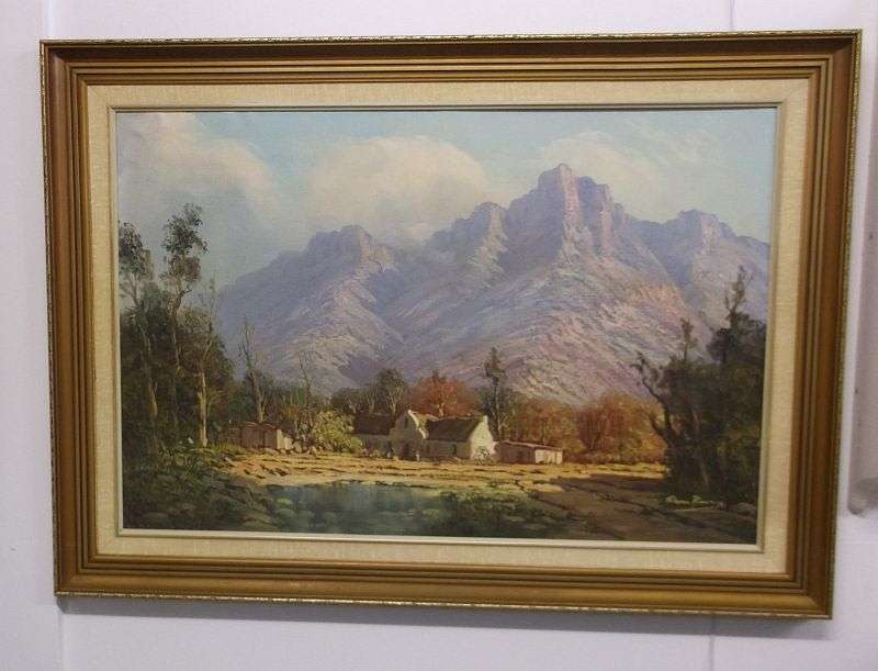 A stunning HUGE original oil on board by well known SA artist Johann Bonthuys