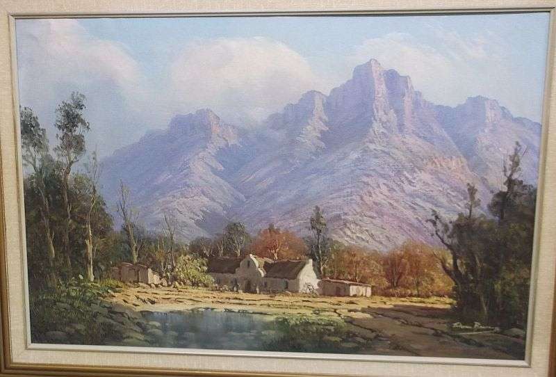 A stunning HUGE original oil on board by well known SA artist Johann Bonthuys