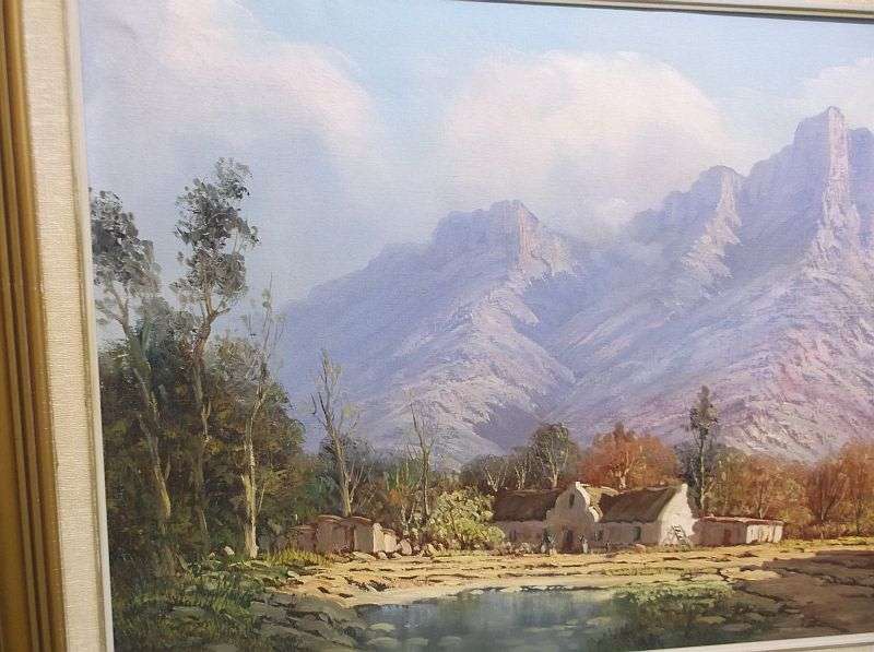 A stunning HUGE original oil on board by well known SA artist Johann Bonthuys