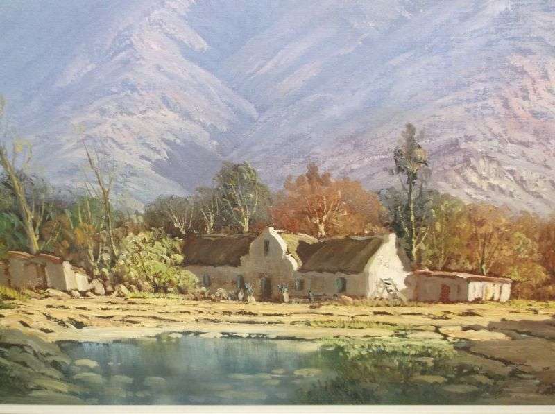 A stunning HUGE original oil on board by well known SA artist Johann Bonthuys