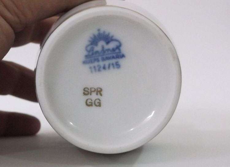 A Vintage porcelain Vase by Lindner , Bavaria