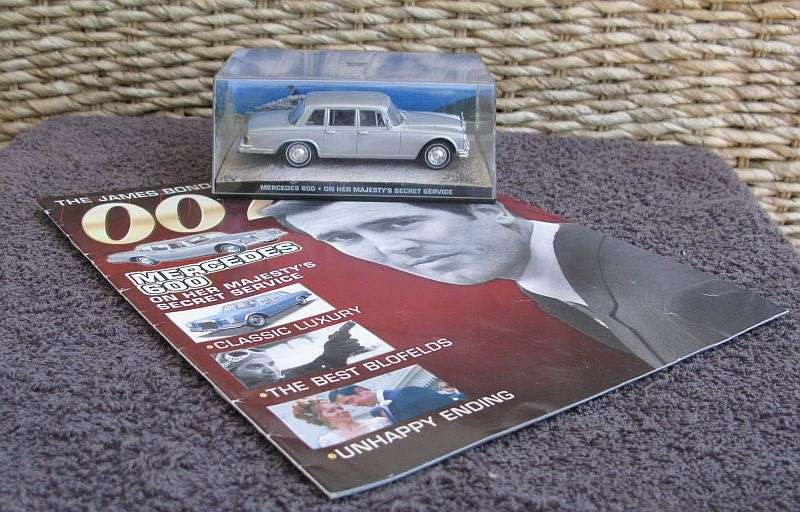 A 1:43 SCALE DIE CAST METAL MODEL OF THE ""MERCEDES 600"" AS SEEN IN THE JAMES BOND MOVIE
