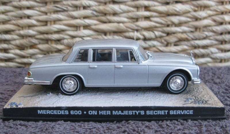 A 1:43 SCALE DIE CAST METAL MODEL OF THE ""MERCEDES 600"" AS SEEN IN THE JAMES BOND MOVIE