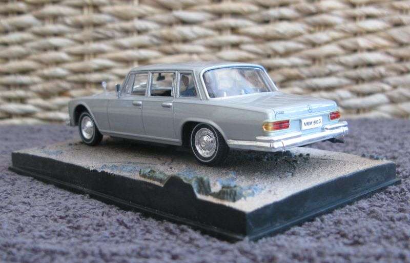 A 1:43 SCALE DIE CAST METAL MODEL OF THE ""MERCEDES 600"" AS SEEN IN THE JAMES BOND MOVIE