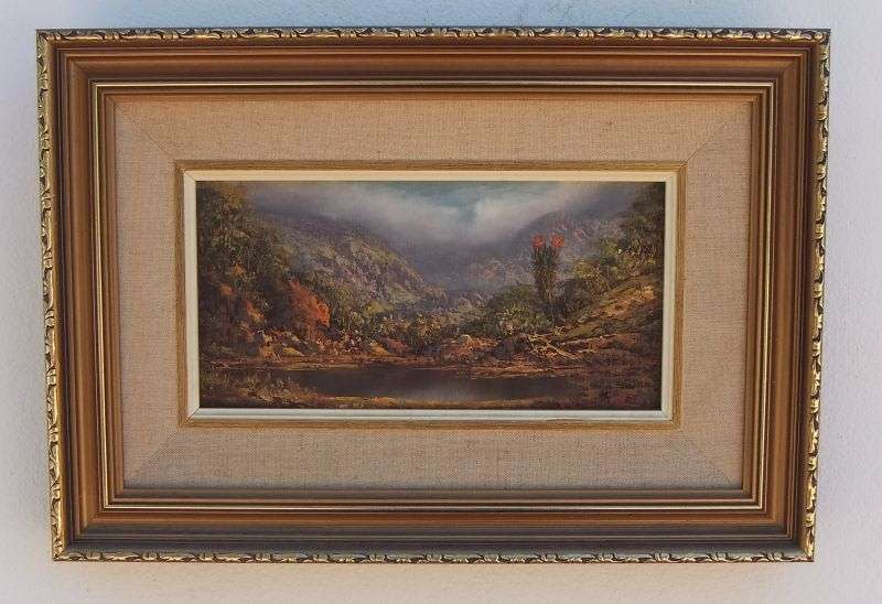 A GORGEOUS ORIGINAL OIL ON BOARD LANDSCAPE BY LISTED ARTIST LOUISE REPSOLD !! INVESTMENT PIECE !!