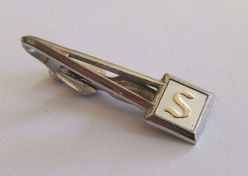 TIE PIN / CLIP - INITIAL ""S""