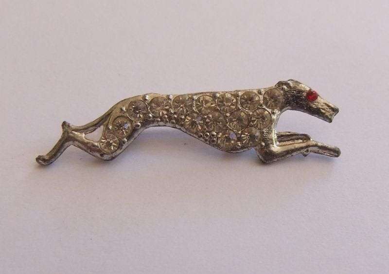 VINTAGE BROOCH - GREYHOUND