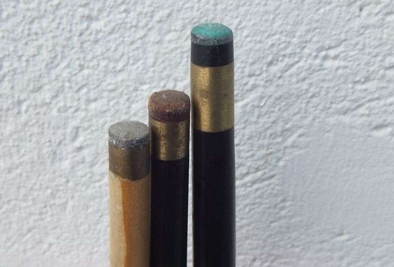 COOL FIND !! THREE TWO PIECE POOL CUES ...ALL BRAND NAMES ...GOOD CONDITION...BID FOR THE 3 !!