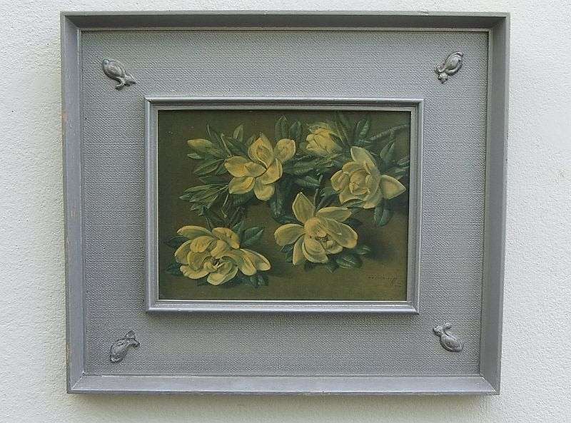 WoW !! A rare and Beautiful Vintage print of Magnolias by well known Vladimir Tretchikoff !!