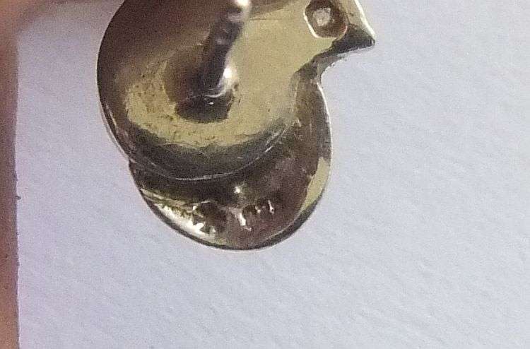 WOW !! THREE STUNNING PAIRS OF STERLING SILVER DESIGNER STAMPED EARRINGS !! RARE FIND !!