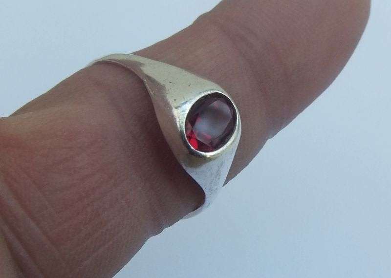 GREAT DEAL !! FOUR DIFFERENT SOLID STERLING SILVER RINGS !! BID FOR THE LOT !! WOW !!