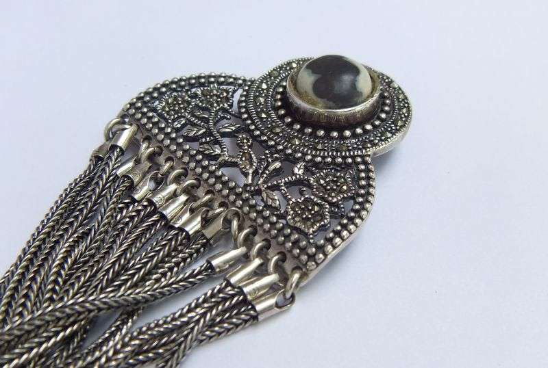 THE MOST EXQUISITE SOLID STERLING SILVER BRACELET EVER WITH MULTIPLE STRANDS !! FULLY STAMPED !!