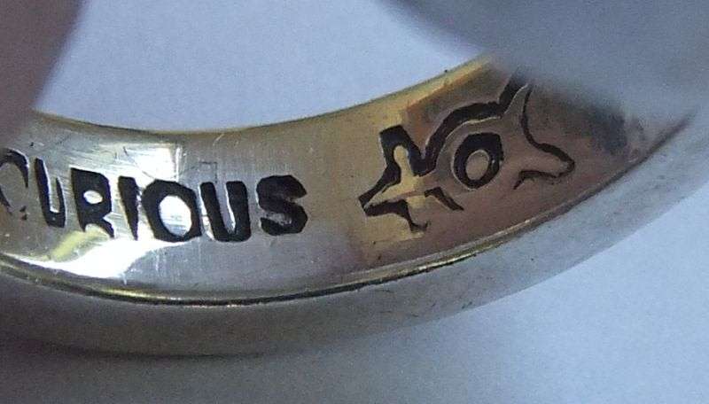 TOP QUALITY !! AN INTRICATELY DESIGNED SOLID STERLING SILVER DESIGNER RING BY MERCURIOUS "TURKOMAN"