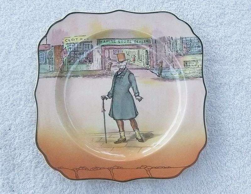 WOW ! A FABULOUS OLD DICKENS THEME PLATE BY ROYAL DOULTON DEPICTING " MR MICAWBER " ... FLAWLESS !!