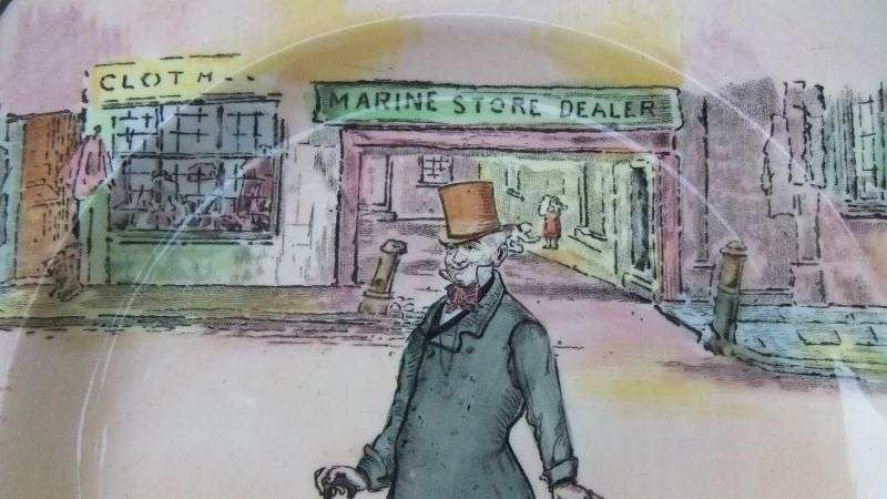 WOW ! A FABULOUS OLD DICKENS THEME PLATE BY ROYAL DOULTON DEPICTING " MR MICAWBER " ... FLAWLESS !!