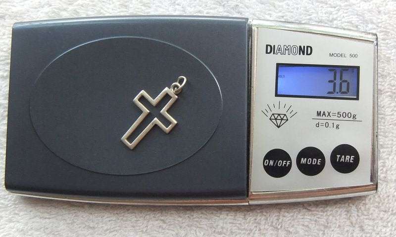 DIVINE DEAL !! A LOT OF THREE SOLID STERLING SILVER CROSS PENDANTS ...ONE BID FOR ALL