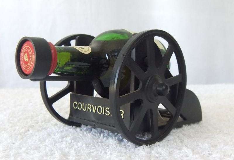 WOW !! SO ADORABLE !! A RARE 27 ML MINIATURE COURVOISIER FRENCH COGNAC ""CANON"" - SEALED
