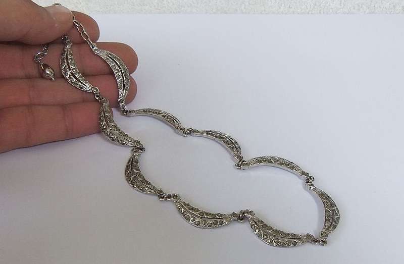 SUPER RARE !! A VINTAGE DESIGNER ""BJL"" NECKLACE - BOHEMIAN JEWELLERS LIMITED !! 1960`S !! WOW !!