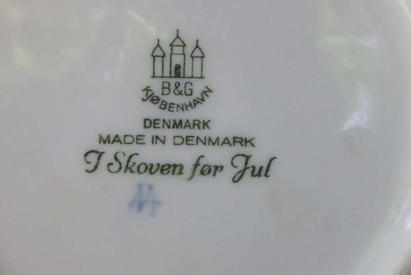 BING & GRONDAHL "JULE" AFTER CHRISTMAS 1965 DISPLAY PLATE COPENHAGEN DENMARK !! VALUE !! QUALITY !!