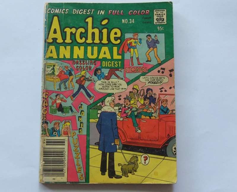 1979 EDITION !! VINTAGE COMICS DIGEST "" ARCHIE ANNUAL""  NO 34 !! FREE COMBINING !!