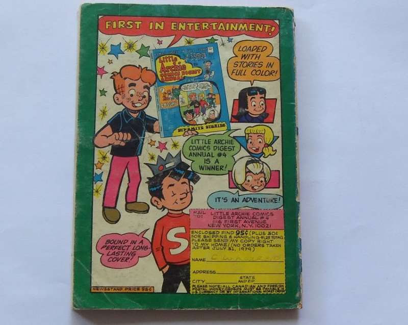 1979 EDITION !! VINTAGE COMICS DIGEST "" ARCHIE ANNUAL""  NO 34 !! FREE COMBINING !!