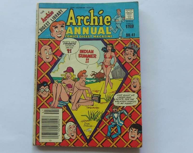 1982 EDITION !!  VINTAGE COMICS DIGEST "" ARCHIE ANNUAL ""  NO 41 !! FREE COMBINING !!