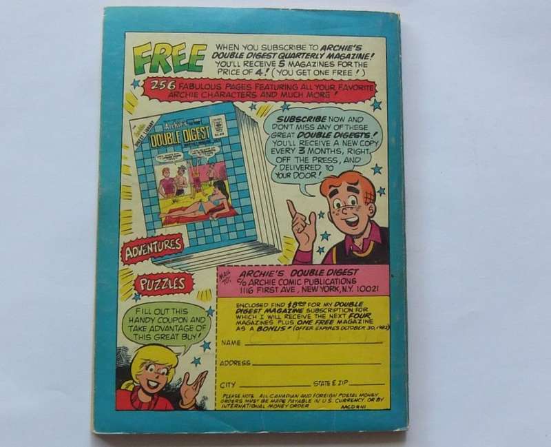 1982 EDITION !!  VINTAGE COMICS DIGEST "" ARCHIE ANNUAL ""  NO 41 !! FREE COMBINING !!