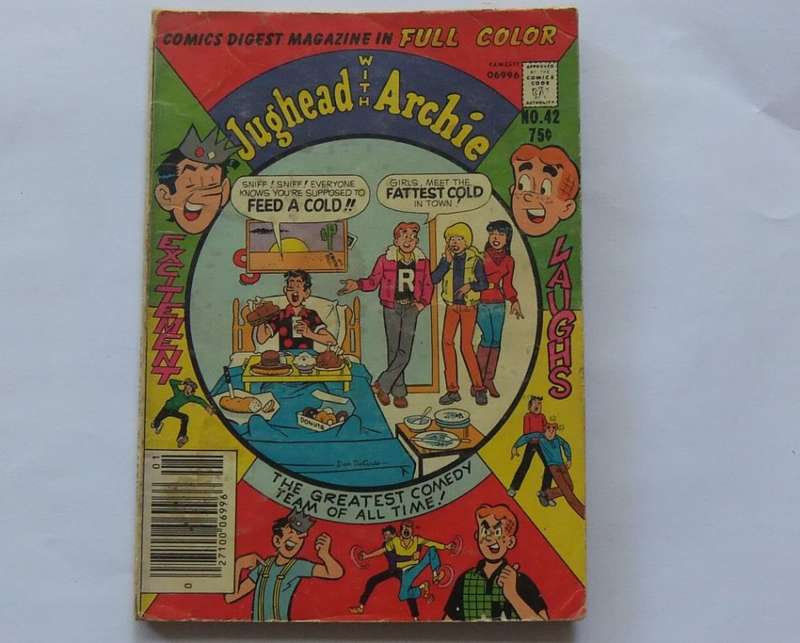 JANUARY 1981 VINTAGE COMICS DIGEST "" JUGHEAD WITH ARCHIE ""  NO 42 !! FREE COMBINING !!