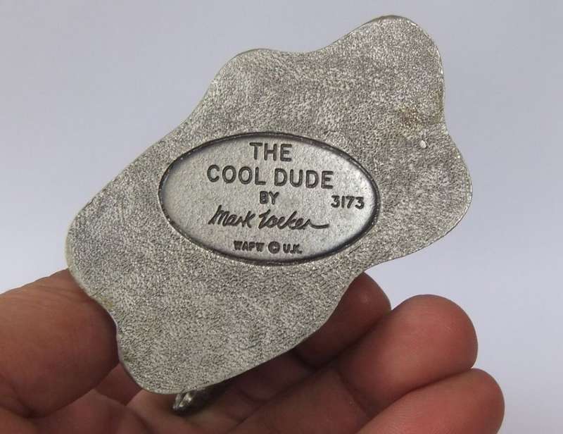 THE COOL DUDE - A PEWTER STATUE DESIGNED BY MARK LOCKER FOR TUDOR MINT - DRAGON PLAYING SAXOPHONE !!