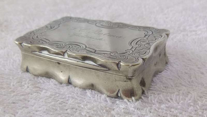 RARE FIND !! AN ANTIQUE HALLMARKED SNUFF BOX FROM THE BOER WAR ERA 1880-1900 BOER NAME & "SPITSKOP"
