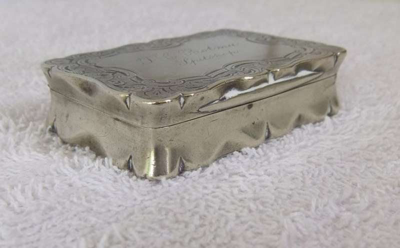 RARE FIND !! AN ANTIQUE HALLMARKED SNUFF BOX FROM THE BOER WAR ERA 1880-1900 BOER NAME & "SPITSKOP"