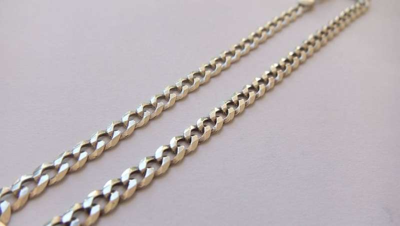 RARELY SEEN !! A STERLING SILVER DESIGNER CHAIN RING PLUS A STERLING SILVER BRACELET !! SWEET DEAL !