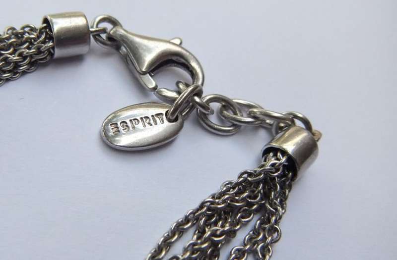 A SUPERIOR QUALITY DESIGNER MULTI STRAND BRACELET BY ESPRIT - STAMPED AND TESTED - HIGH VALUE