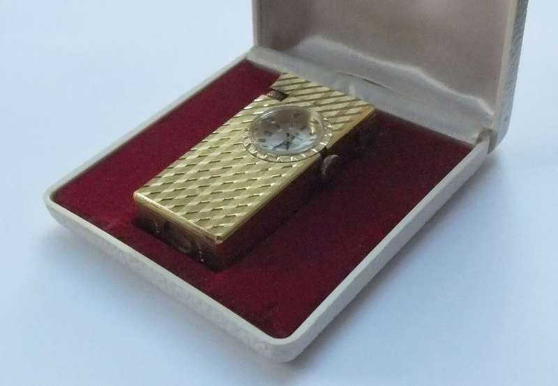 AN ULTRA RARE VINTAGE LIGHTER WATCH COMBO BY ""BUCHERER"" OF SWITZERLAND - SUPREME QUALITY