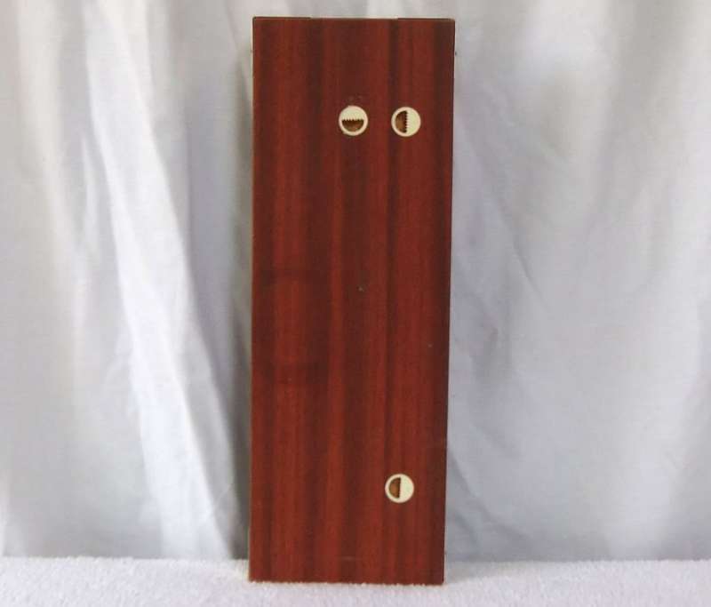 A VINTAGE WEST GERMAN MADE HYGROMETER / THERMOMETER / BAROMETER AND CLOCK - WOOD & BRASS