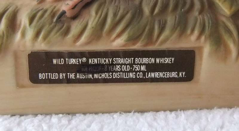 EXCEPTIONALLY RARE- A 1985 LIMITED EDITION WILD TURKEY 8 YEAR OLD BOURBON WHISKEY IN SEALED DECANTER