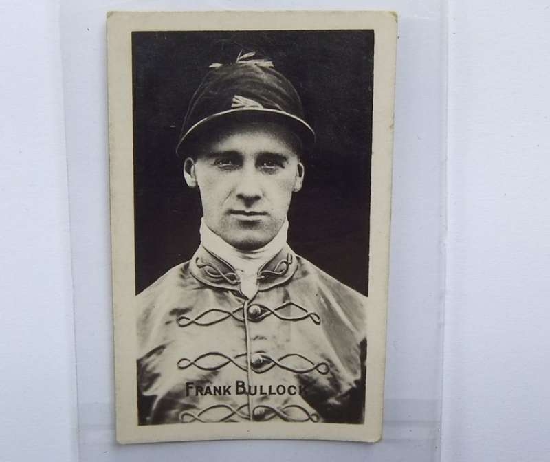 1920`s / 1930`s - Collectable photograph sports card - FRANK BULLOCK - HORSE RACING