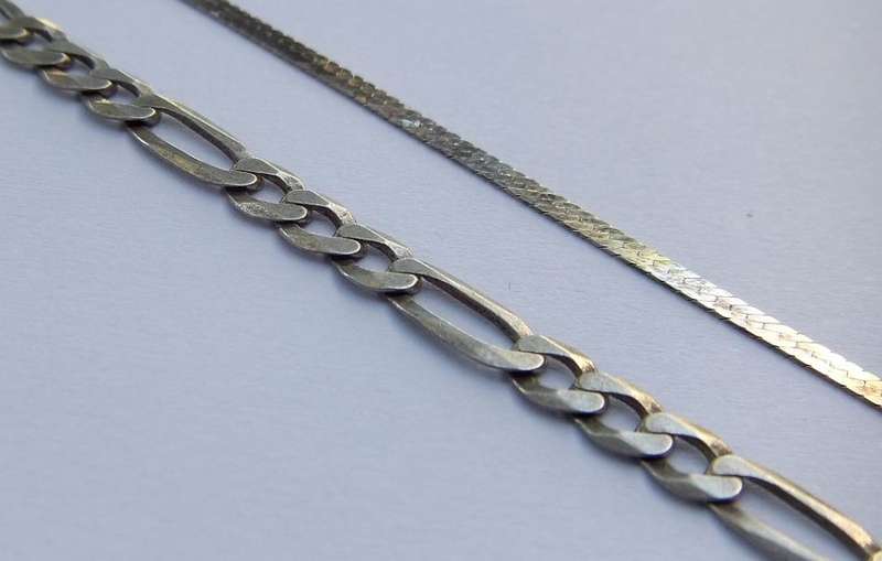 FOR HIM AND HER !! TWO STERLING SILVER BRACELETS !! FULLY TESTED !! BID FOR BOTH !!