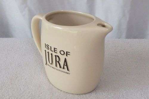 A VINTAGE ISLE OF JURA SCOTCH WHISKY PUB WATER JUG MADE IN FRANCE