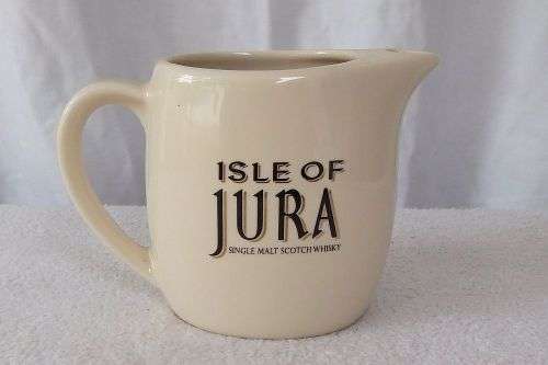 A VINTAGE ISLE OF JURA SCOTCH WHISKY PUB WATER JUG MADE IN FRANCE