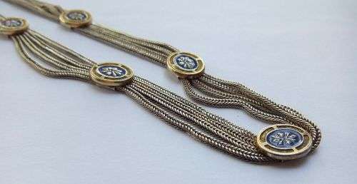 WOW !! A REALLY HIGH CLASS VINTAGE SOLID STERLING SILVER NECKLACE WITH AMAZING DETAIL !! MUST HAVE !