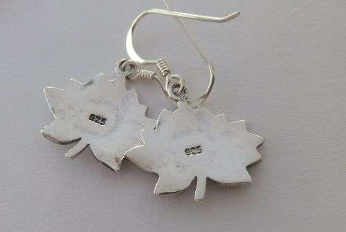 TRIPLE DEAL !! THREE STYLISH PAIRS OF SOLID STERLING SILVER EARRINGS !! BID FOR THE LOT !! SWEET !!
